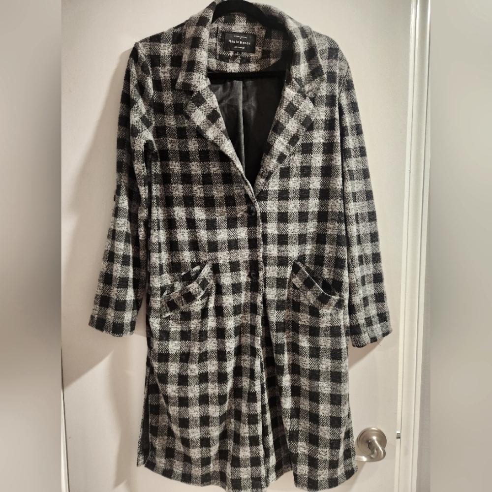 Long Flannel Cardigan Size Small